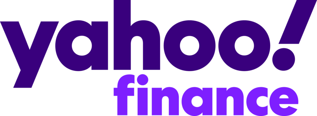 Yahoo Finance logo for as featured on section for senior care agency Happier at Home