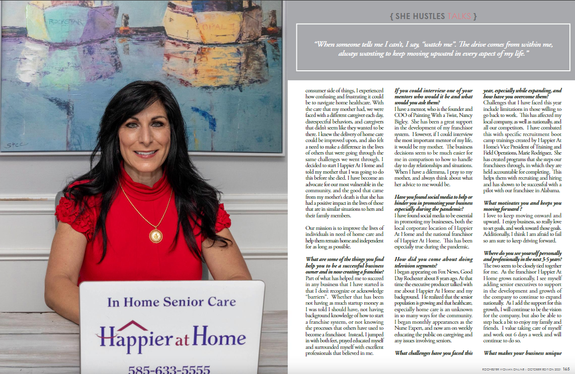 Debbie Marcello, Featured In Rochester Woman Online Magazine