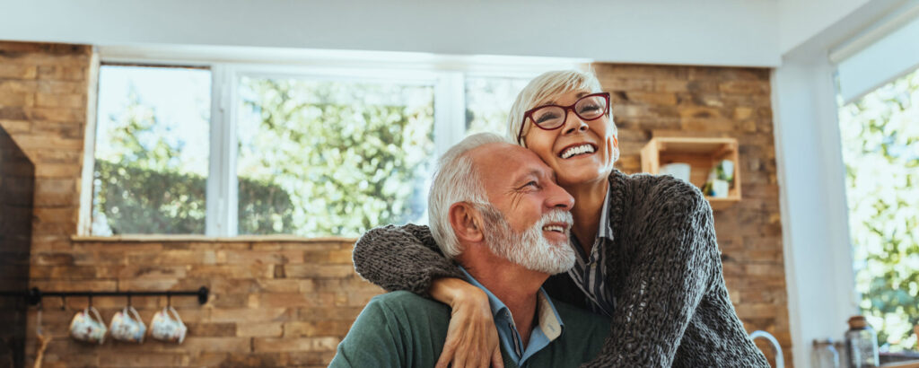 Elderly couple receives in home senior care services near me