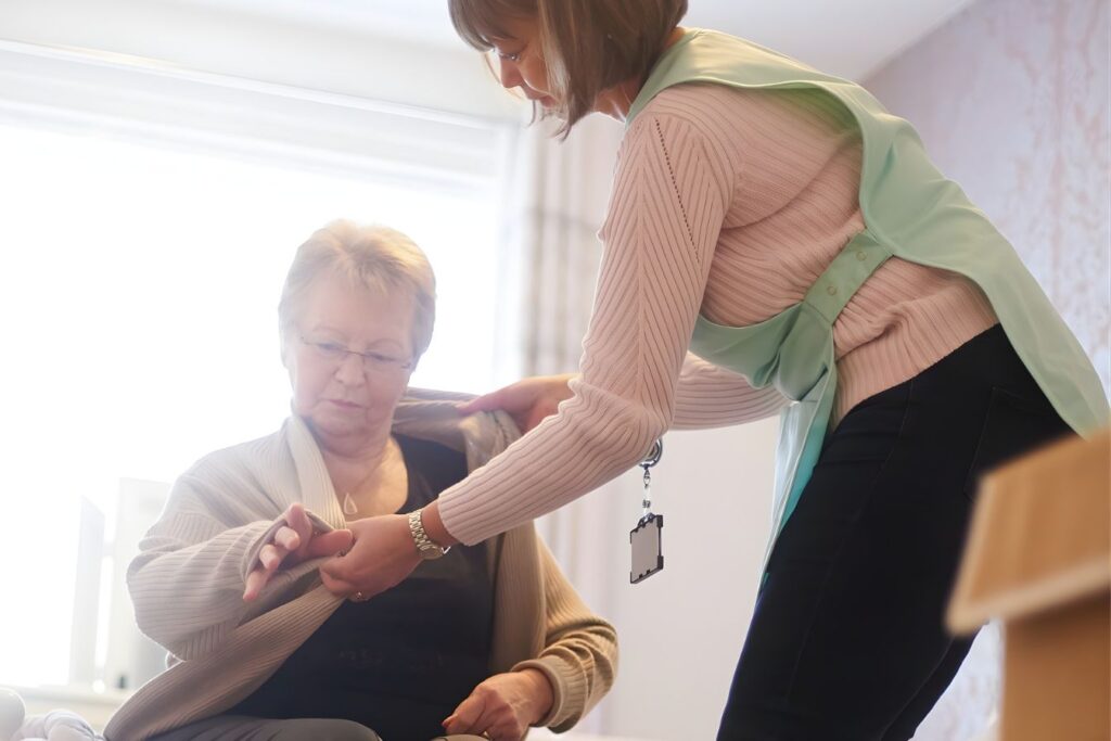 At home dressing services for elderly