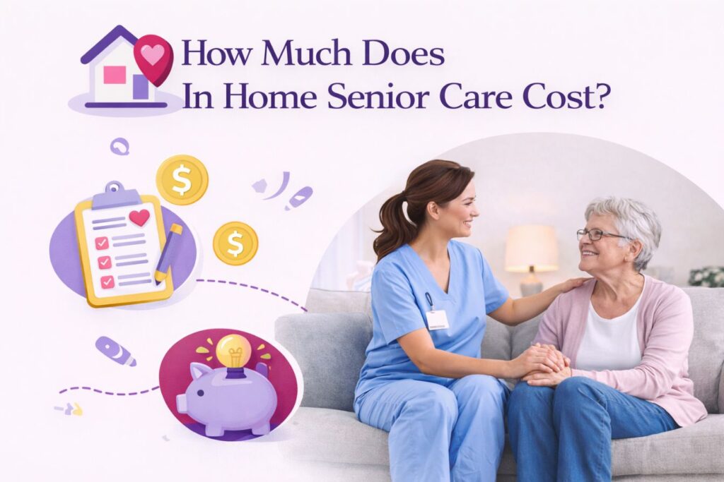 How Much Does In-home Senior Care Cost title graphic